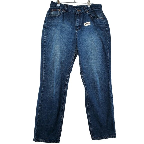 RIDERS By Lee Jeans Women's Straight Leg Denim 5-Pocket Reg. Fit Blue 16 - Picture 9 of 9